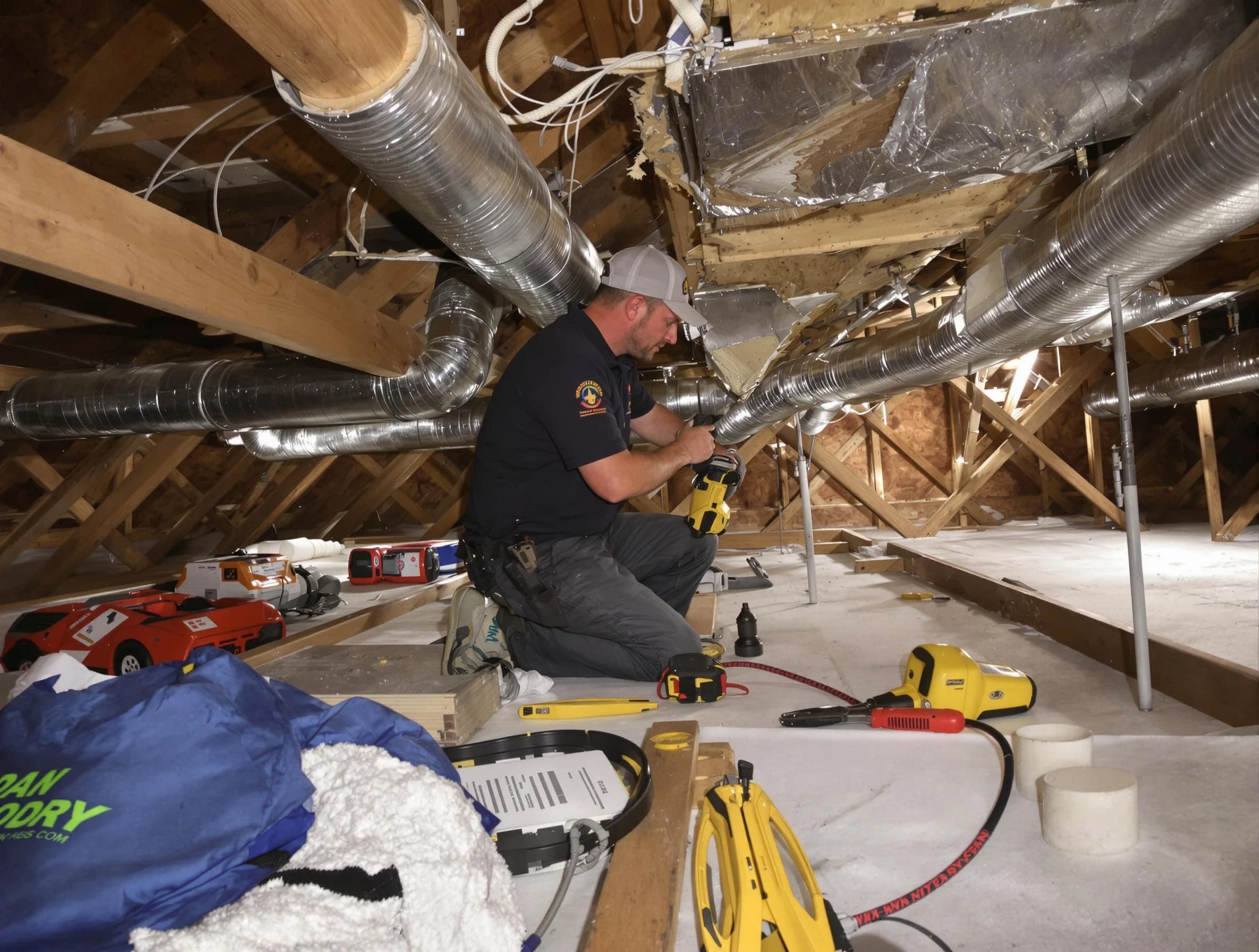 Professional air duct repair by Pomona Air Duct Cleaning in Pomona