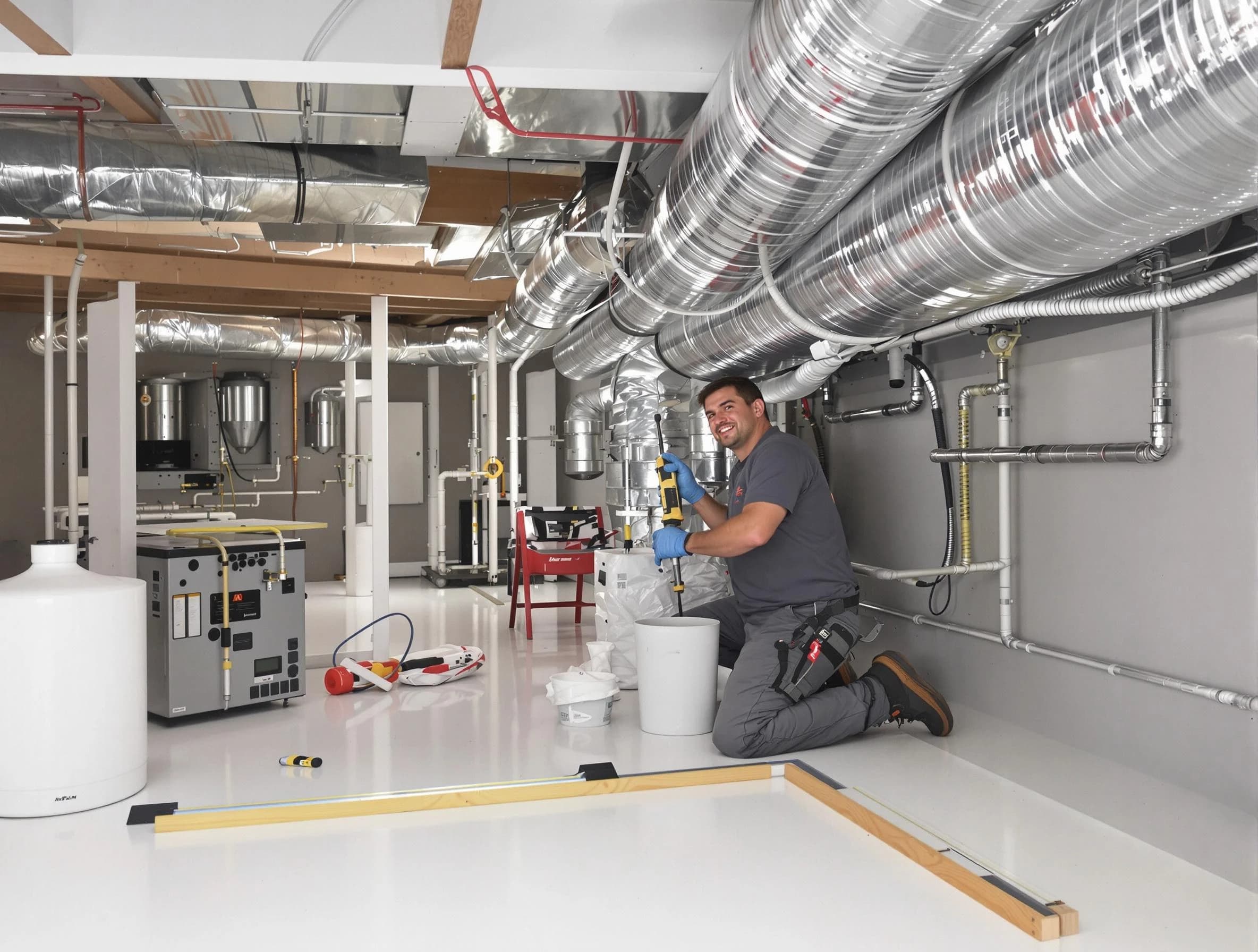 Professional duct sealing service by Pomona Air Duct Cleaning in Pomona